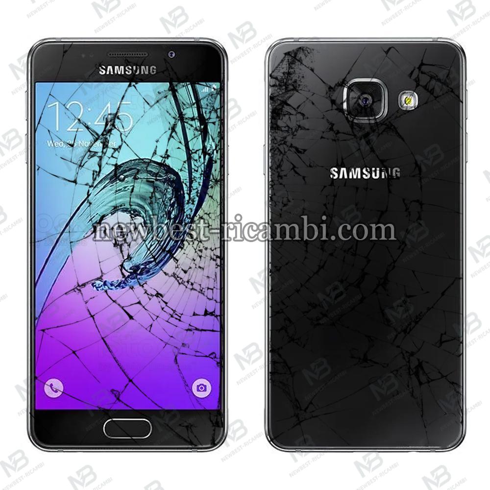 Samsung Galaxy A310 Smartphone 16Gb Used Glass And Back Cover Broken Google Account Active Display Ok Black Bulk