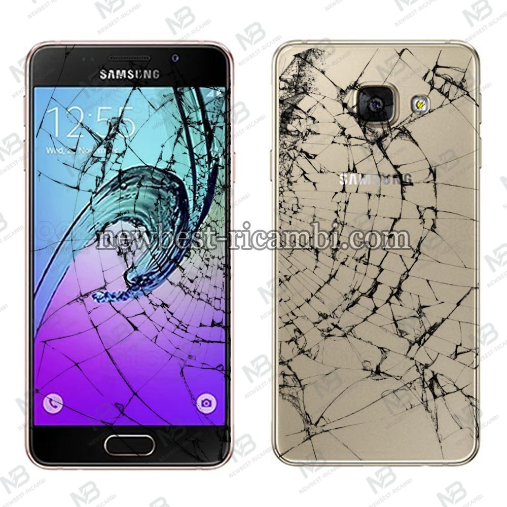 Samsung Galaxy A310 Smartphone 16Gb Used Glass And Back Cover Broken Google Account Active Display Ok Gold Bulk
