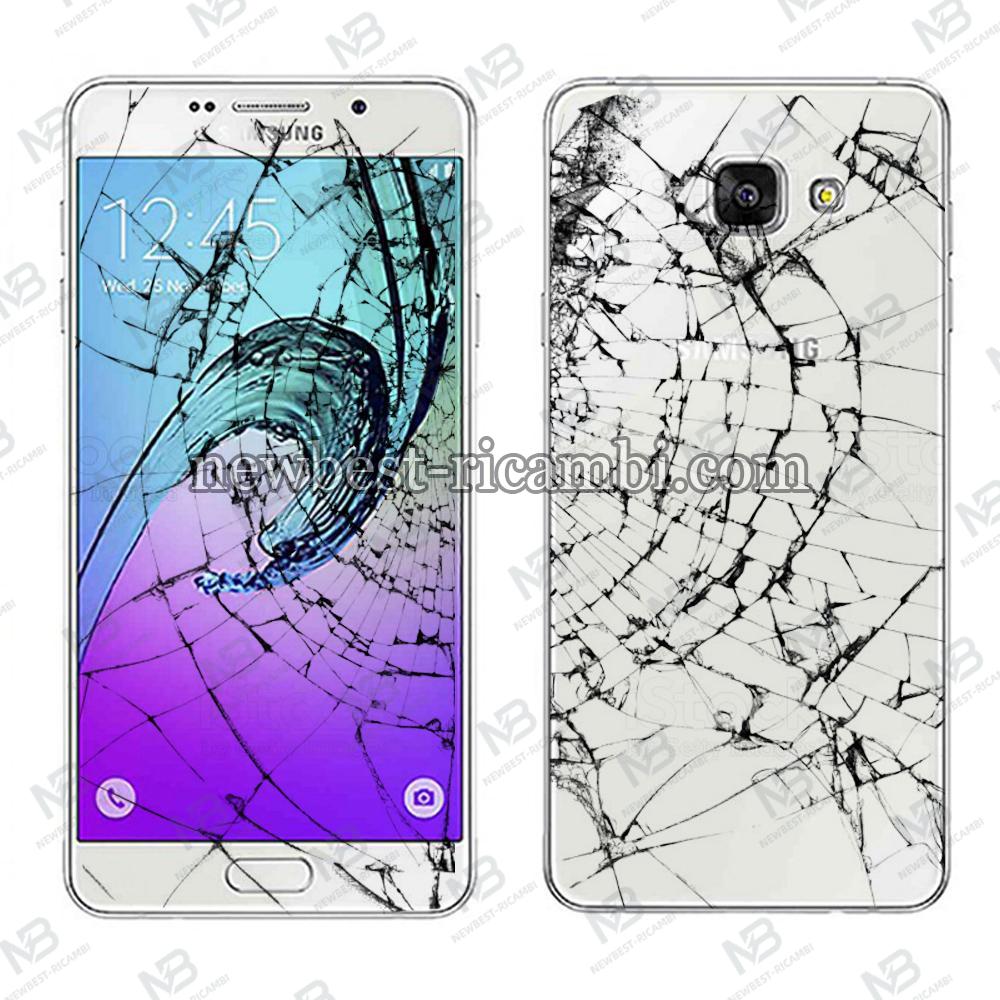 Samsung Galaxy A310 Smartphone 16Gb Used Glass And Back Cover Broken Google Account Active Display Ok White Bulk