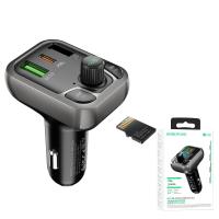 FM Transmitter and Car Charger Borofone BC38 Flash Energy PD20W + QC3.0 Black In Blister