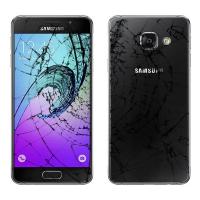 Samsung Galaxy A310 Smartphone 16Gb Used Glass And Back Cover Broken Google Account Active Display Ok Black Bulk