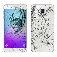 Samsung Galaxy A310 Smartphone 16Gb Used Glass And Back Cover Broken Google Account Active Display Ok White Bulk