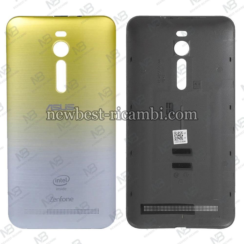 asus zenfone 2 ze550ml ze551ml z00ad back cover yellow silver