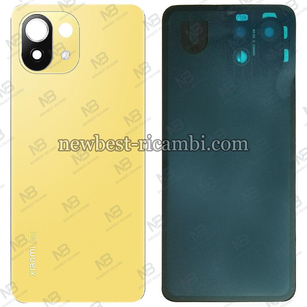 Xiaomi Mi 11 Lite 5G Back Cover+Camera Glass Yellow  AAA