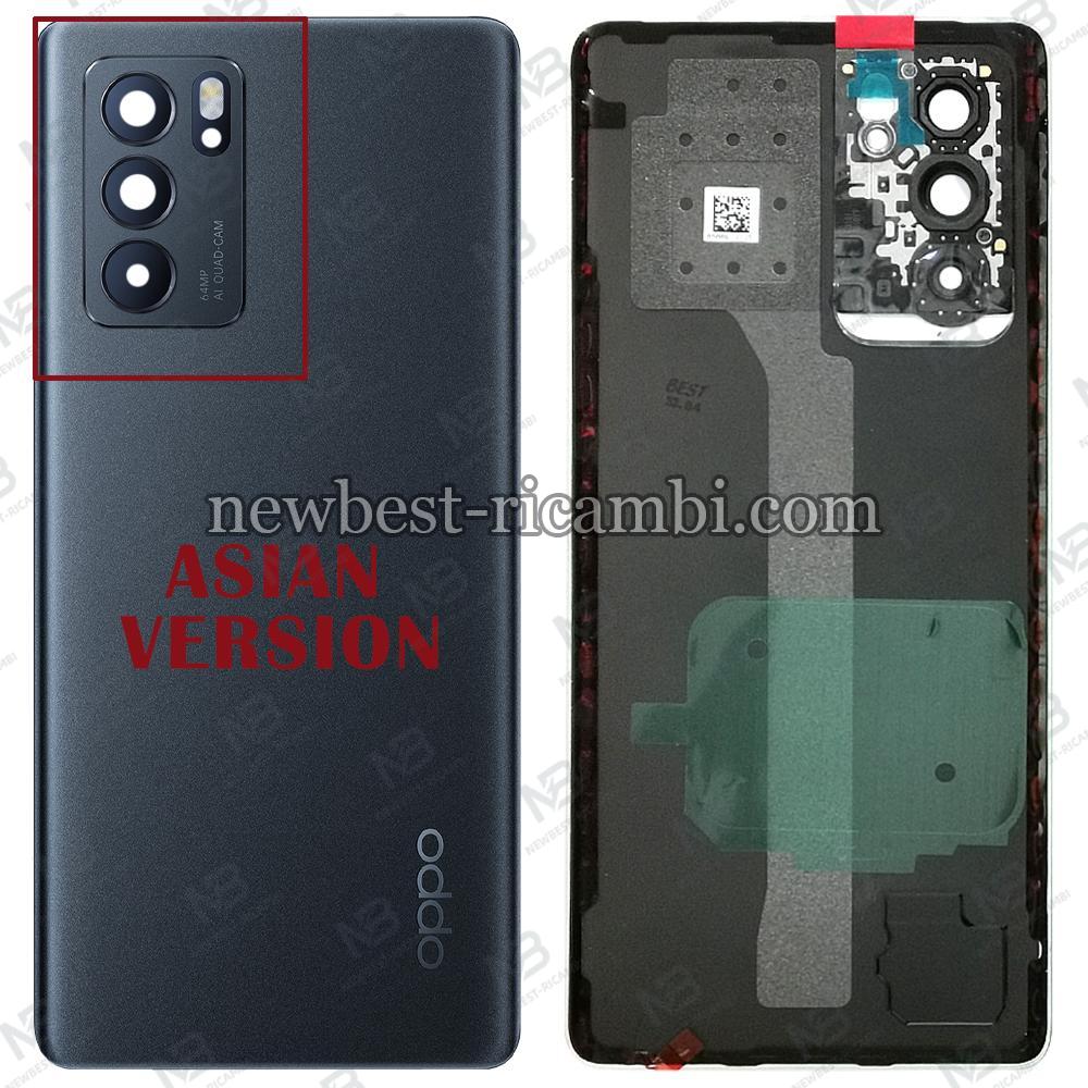 Oppo Reno 6 Pro 5G Back Cover+Camera Glass Black Original (ASIAN VERSION)