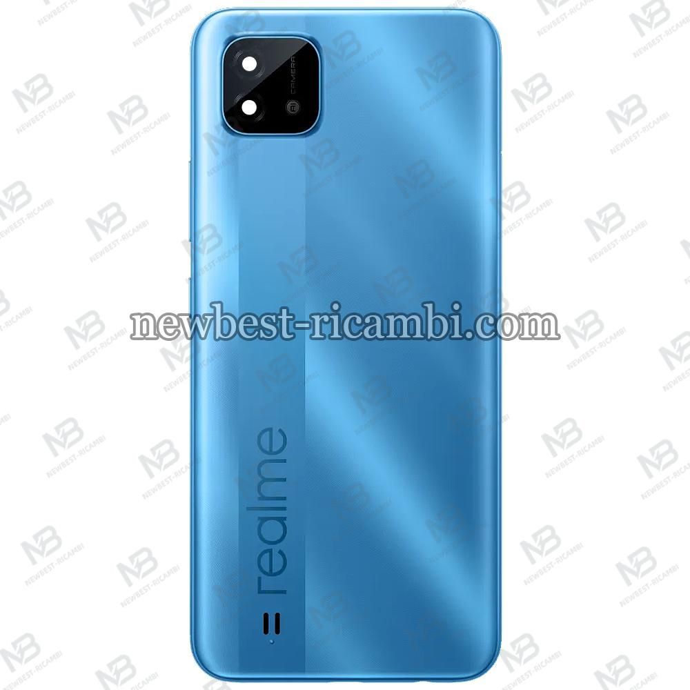 Realme C20 Back Cover+ Camera Glass Blue Original