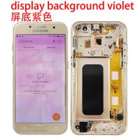 Samsung Galaxy A3 2017 A320f Touch+Lcd+Frame Gold Used Grade D Display Violet