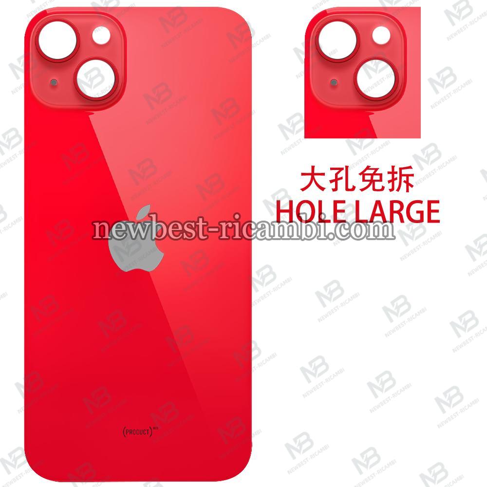 iPhone 14 Plus Back Cover Glass Hole Large Red