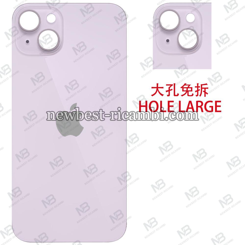 iPhone 14 Back Cover Glass Hole Large Purple