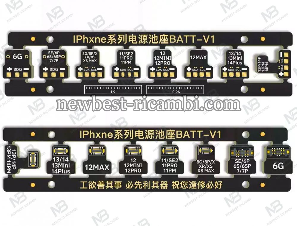 WL Mobile Phone Motherboard Maintenance Power Boot Battery Holder for iPhone 6 to 14Pro Max