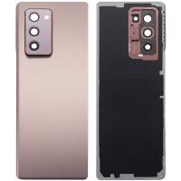 samsung galaxy fold 2 5g f916 back cover+camera glass brwon original