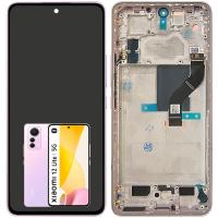 Xiaomi Mi 12 Lite 5G Touch+Lcd+Frame Pink Original