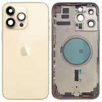 iPhone 14 Pro Max Back Cover+Frame Gold