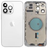 iPhone 14 Pro Max Back Cover+Frame Silver