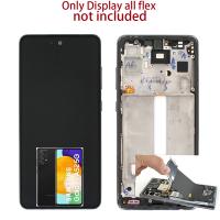 Samsung Galaxy A525 / A526 / A528 Touch+Lcd+Frame Black Disassemble From New Phone AAA