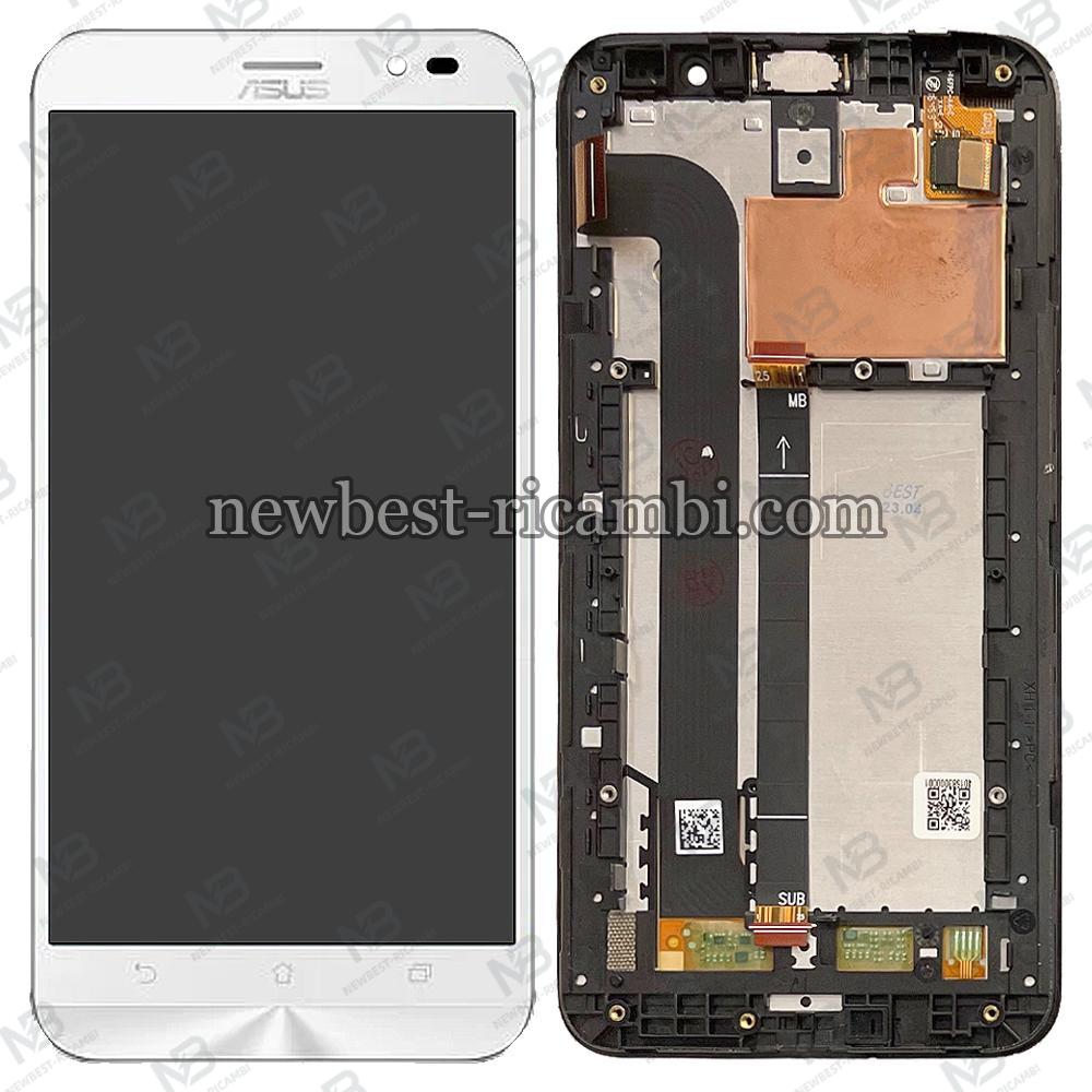 asus zenfone go 5.5" zb552kl x007d touch+lcd+frame white