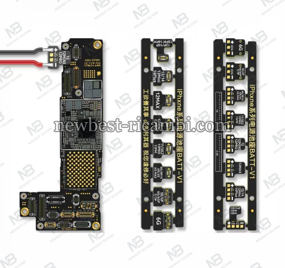 WL Mobile Phone Motherboard Maintenance Power Boot Battery Holder for iPhone 6 to 14Pro Max