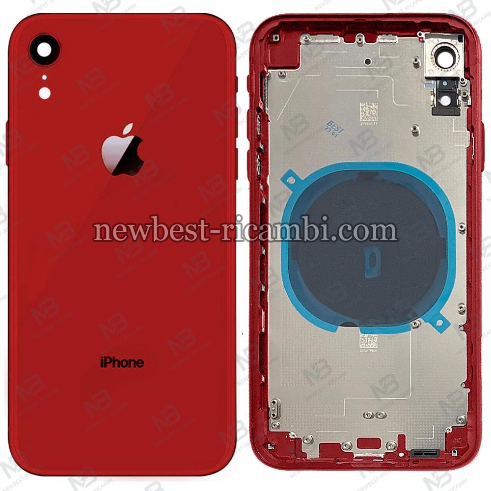 iphone xr back cover+frame red AAA