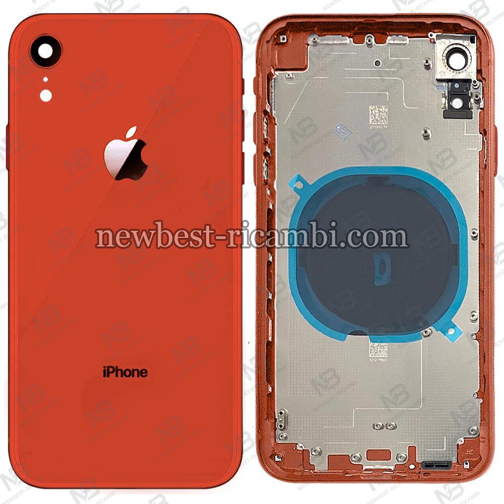 iphone xr back cover+frame orange AAA