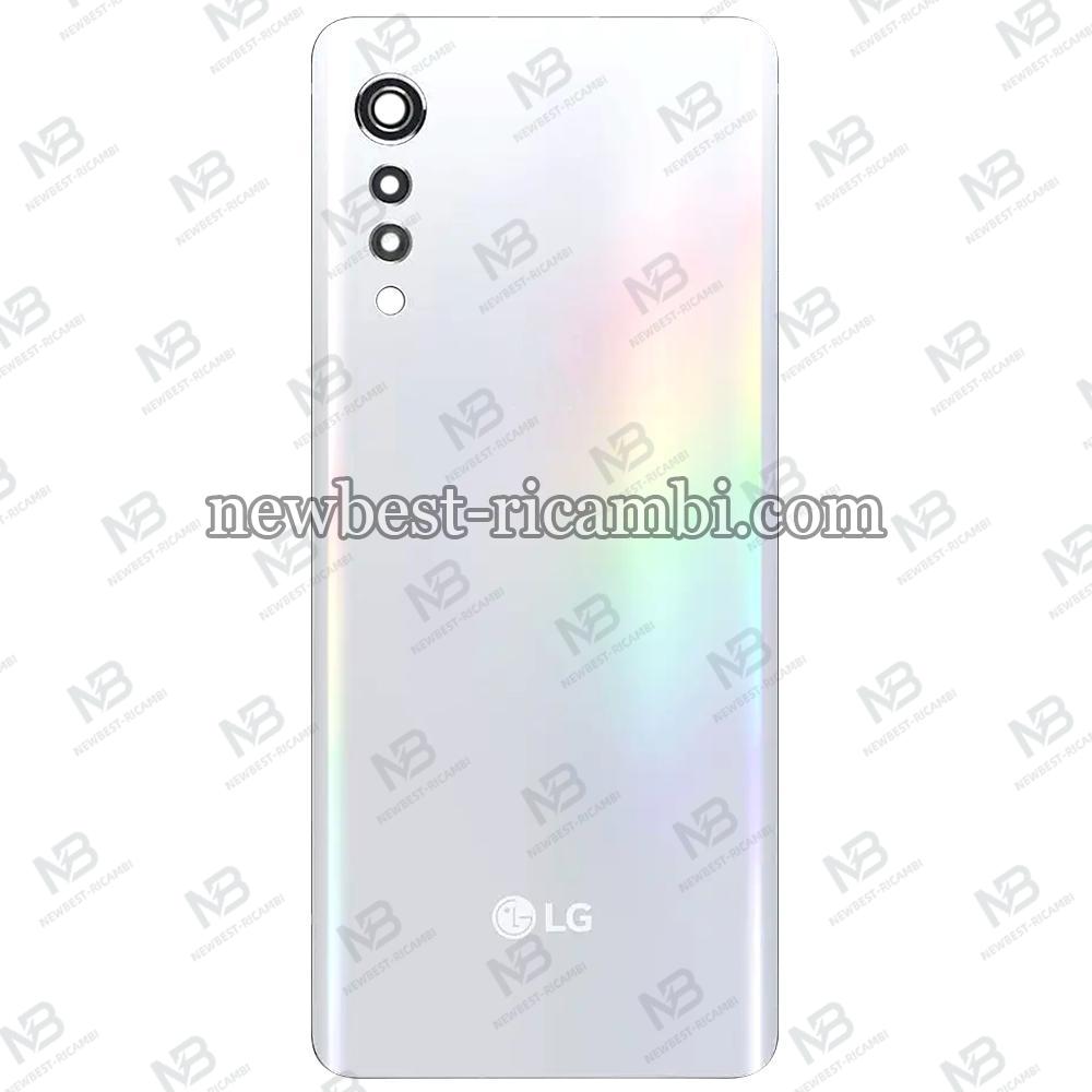 LG Velvet Back Cover+Camera Glass White original