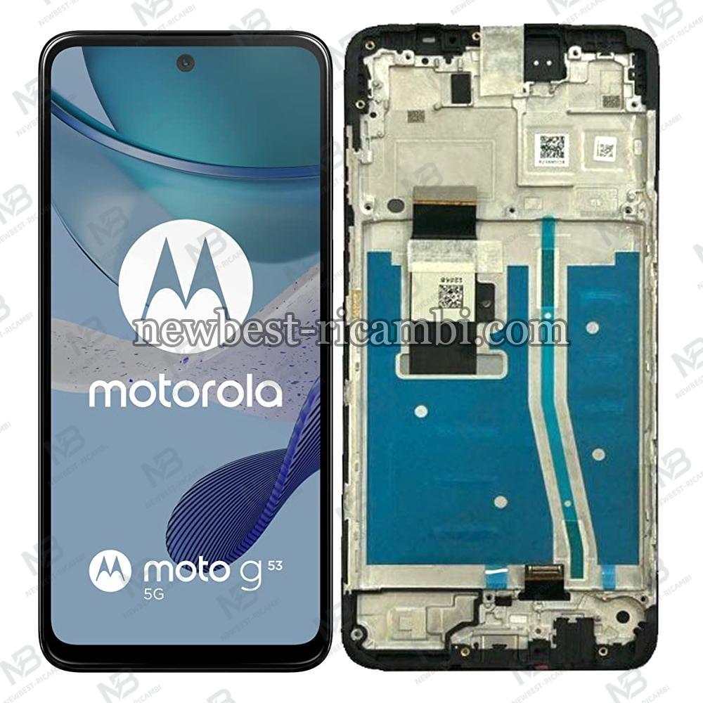 Moto G53 5g (2023)  XT2335 Touch + Lcd + Frame Black Service Pack