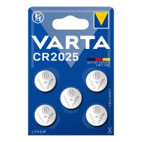 Varta Lithium Coin CR2025 Button Cell 157 MAh 3V 5 Pcs In Blister