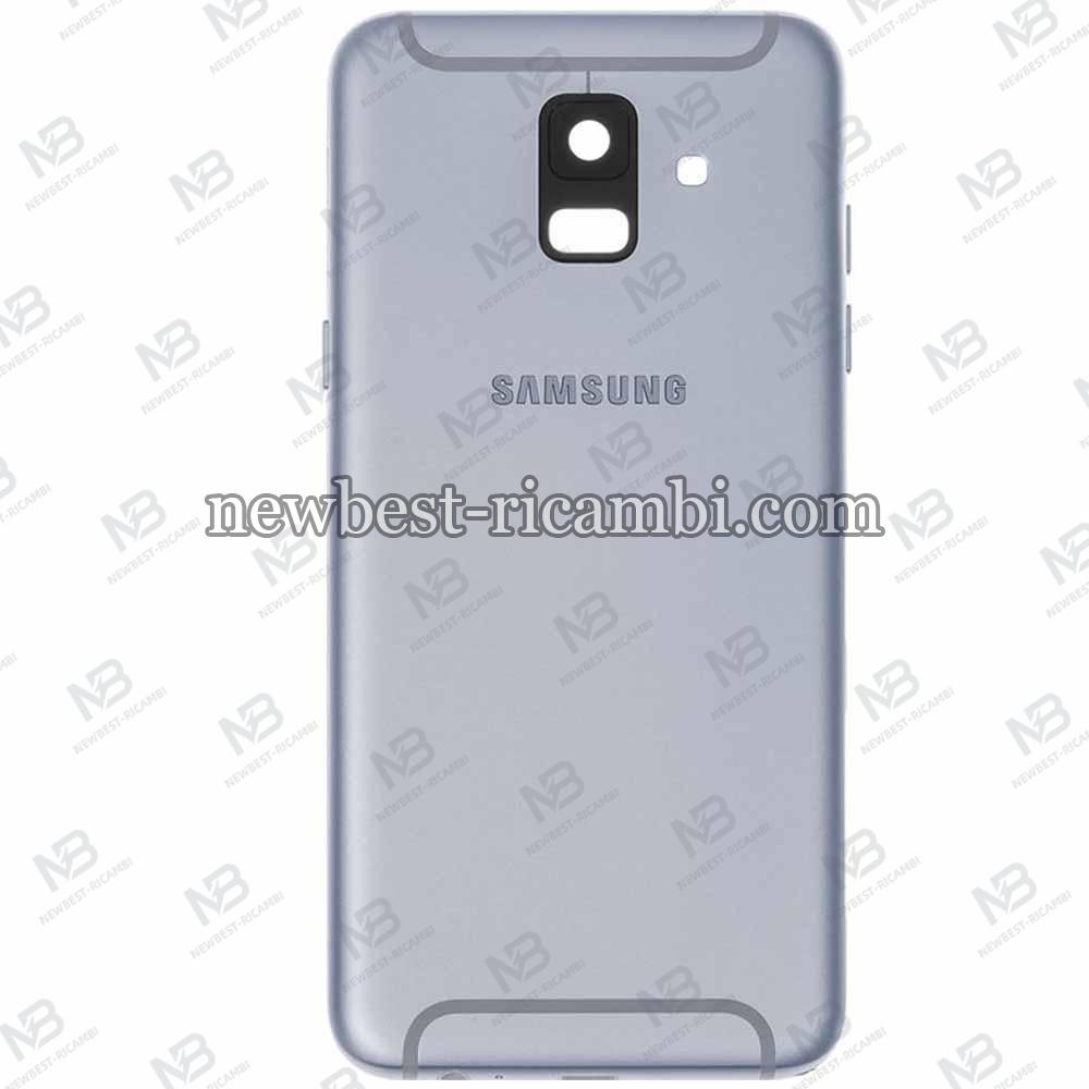 Samsung Galaxy A6 2018 A600f Back Cover Silver / Violet