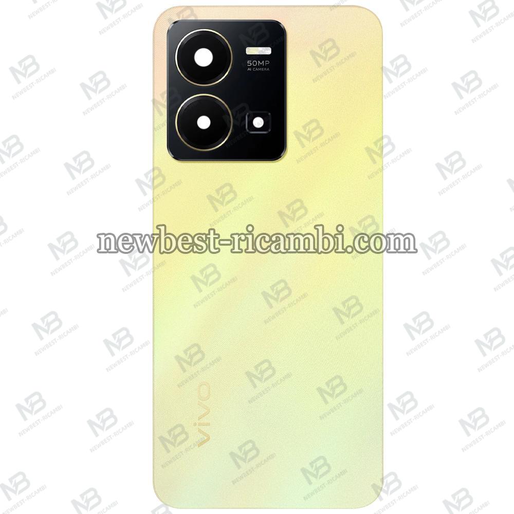 Vivo Y35 Back Cover  + Camera Glass Yellow Original