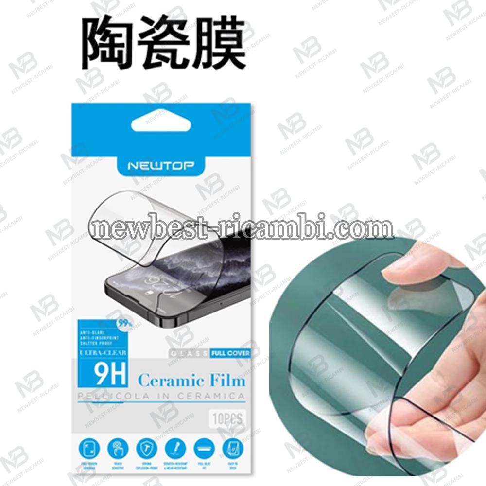 FULL GLUE ANTI-BREAK CERAMICA CLEAR APPLE IPHONE 12 PRO MAX (APPLE - Iphone 12 Pro Max - Nero)