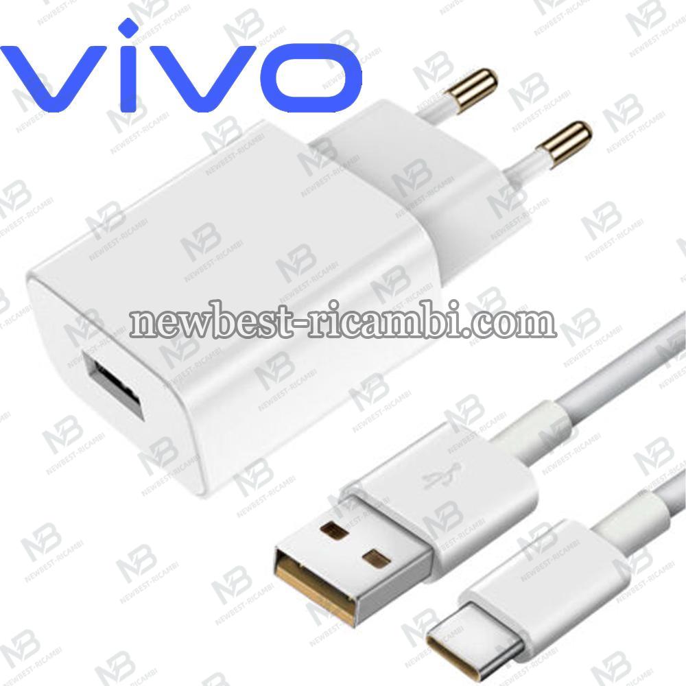 Vivo Wall Charger 33W 3A 1 x USB-A with USB-C Cable White 5469192 In Blister