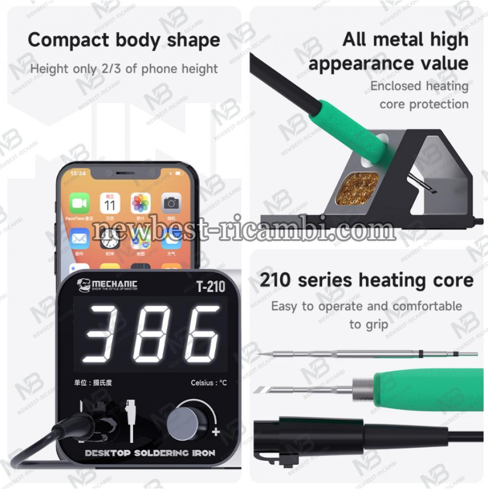 Mechanic T-210 Intelligent LED Digital Display Desktop Soldering Iron