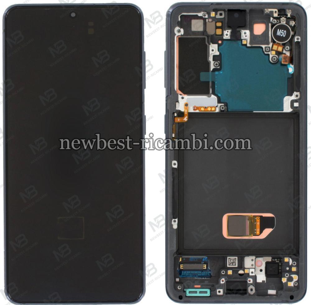 Samsung Galaxy S21 G991 Touch + Lcd + Frame Phantom Grey Service Pack