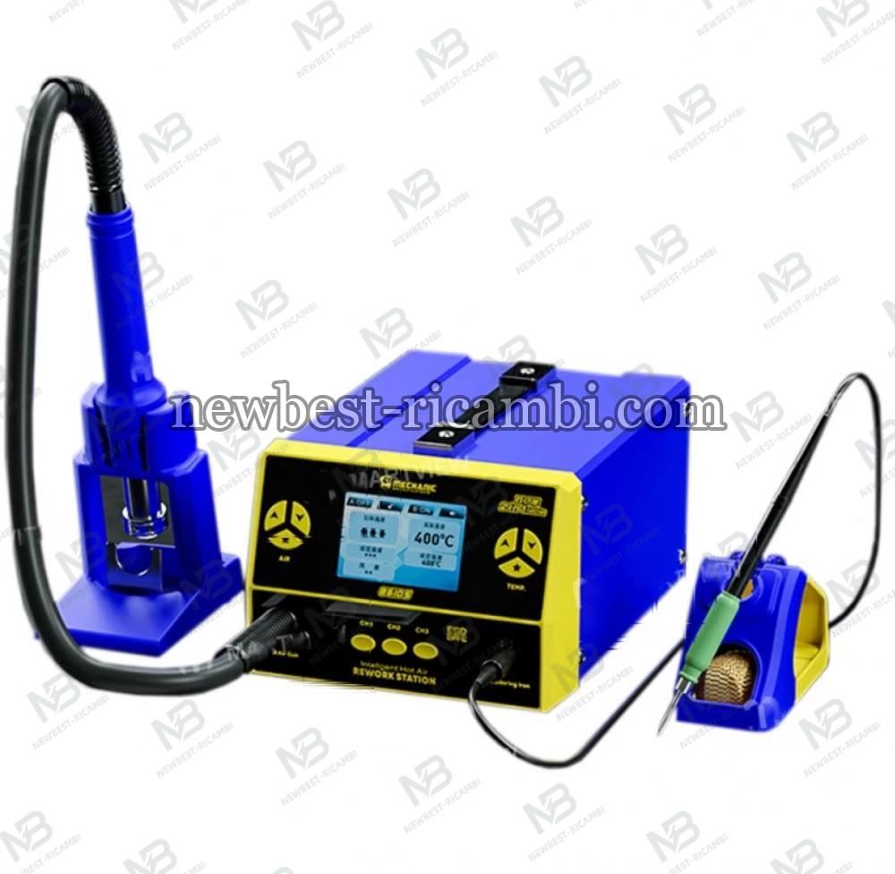 Mechanic 861DS 2-in-1 Dual Function Hot Air Gun Electric Soldering Iron Rework Station