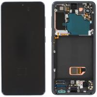 Samsung Galaxy S21 G991 Touch + Lcd + Frame Phantom Grey Service Pack