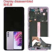 Samsung Galaxy S21 FE G990 Touch+Lcd+Frame Violet Disassemble Grade A