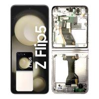 Samsung Galaxy F731 / Z Flip 5 5G Touch + Lcd + Frame Cream Service Pack