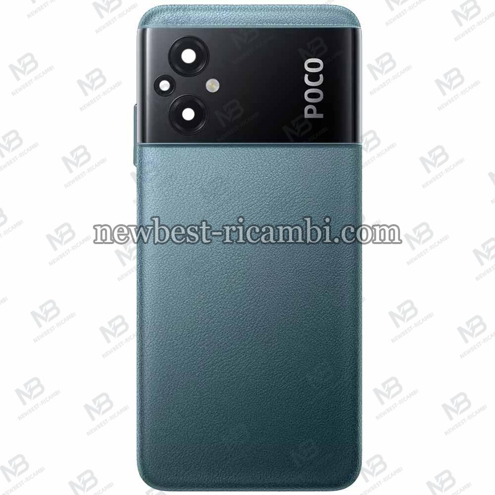 Xiaomi Poco M5 4G Back Cover+Camera Glass+Volume Button Green Original