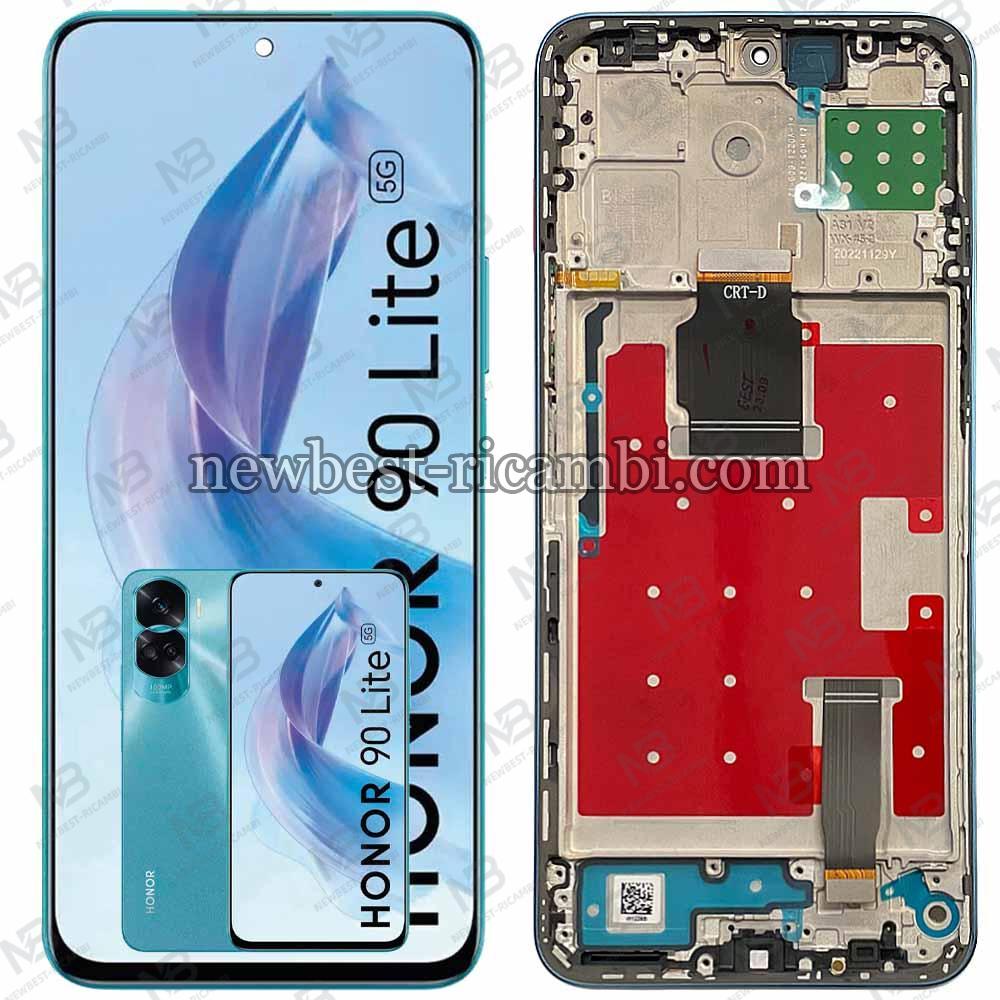 Huawei Honor X8a / Honor 90 lite  (CRT-LX1 CRT-LX2 CRT-LX3) Touch + Lcd + Frame Blue Original