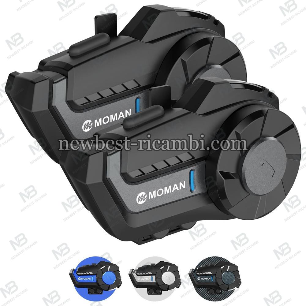 Moman H201 Headset Helmet Intercom 2-Rider Kit In Blister