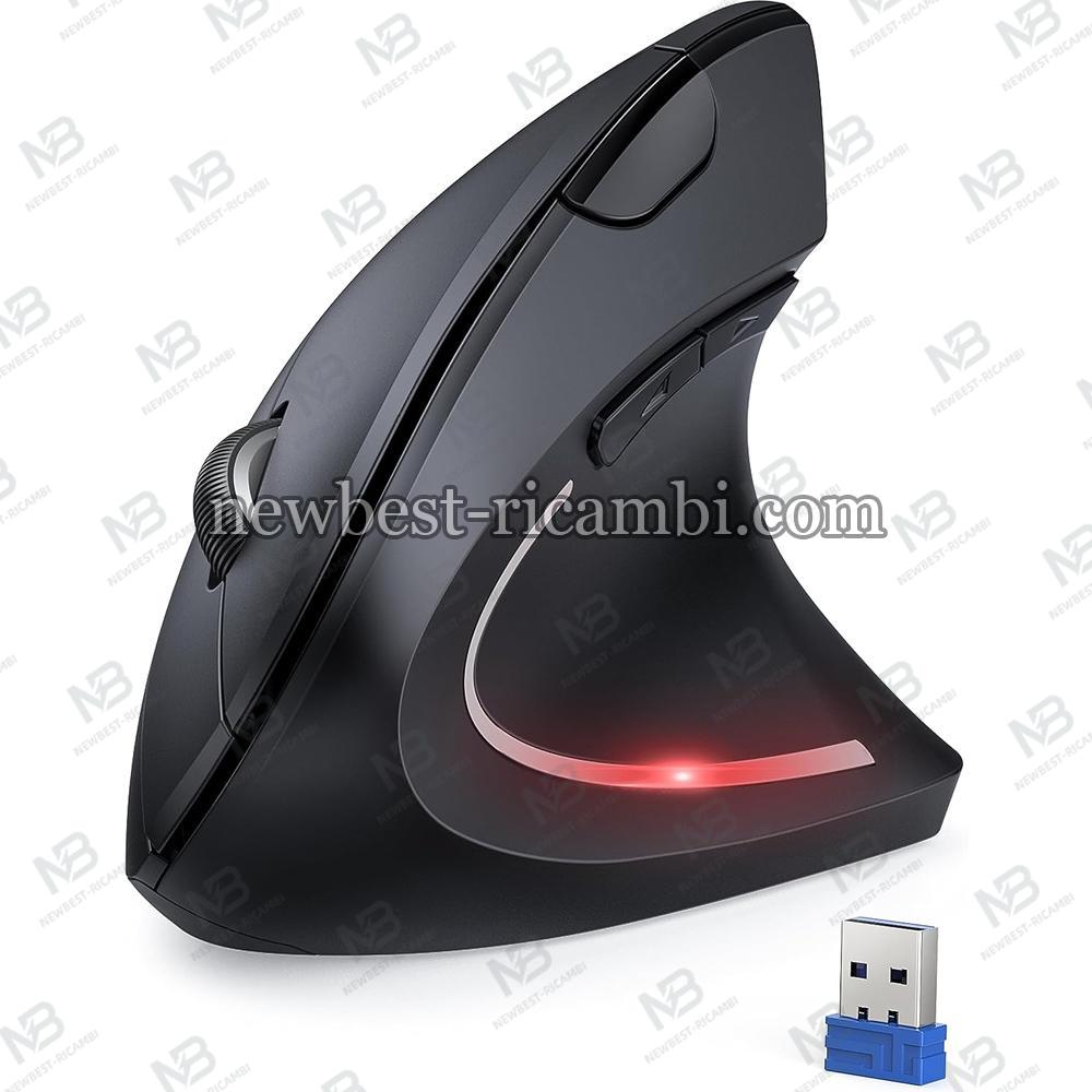 TECKNET Vertical Mouse 4800 DPI Ergonomic Wireless Mouse In Blister