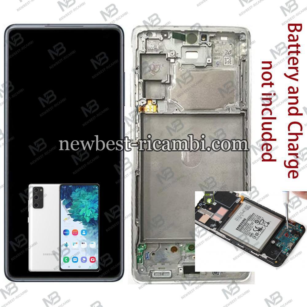 Samsung Galaxy G780 / G781 Touch+Lcd+Frame White Disassemble From New Phone B