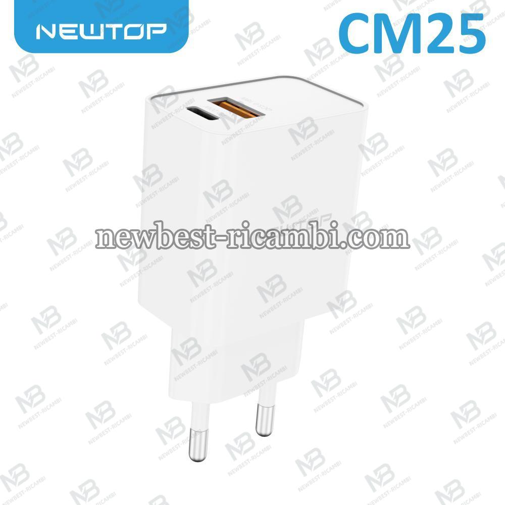 NEWTOP CM25 CARICATORE QC3.0 18W + PD 20W