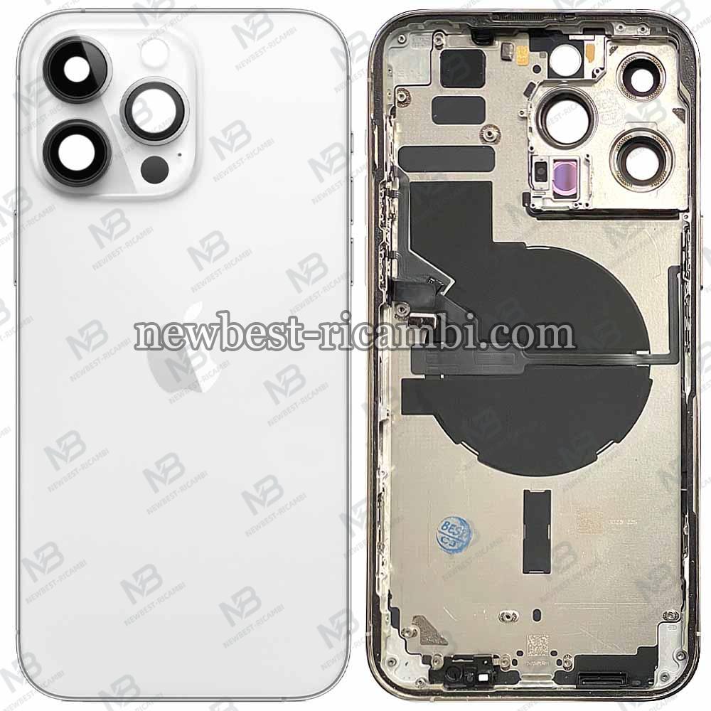 iPhone 14 Pro Max Back Cover + Frame White Dissembled Grade A Original
