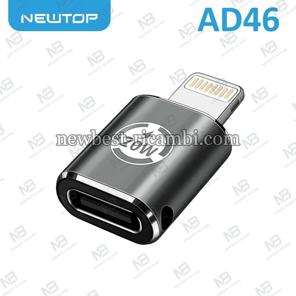 NEWTOP AD46 ADATTATORE LIGHTNING M/TYPE-C 20W