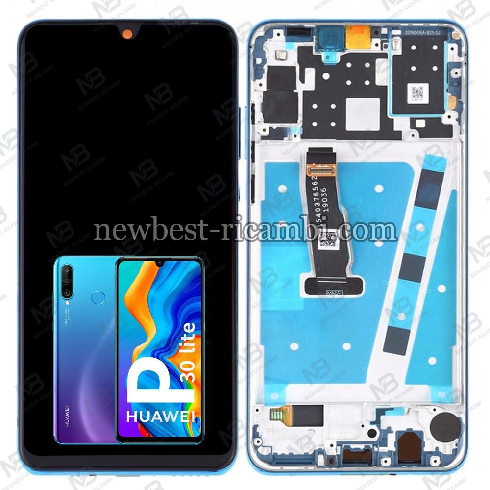 Huawei P30 Lite / New Edition (Back Camera 48Mp Version) Touch + Lcd + Frame Blue Original