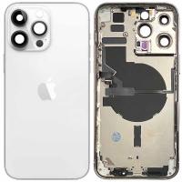 iPhone 14 Pro Max Back Cover + Frame White Dissembled Grade A Original