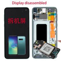 Samsung Galaxy S10E G970 Touch+Lcd+Frame Green Disassembled Grade C