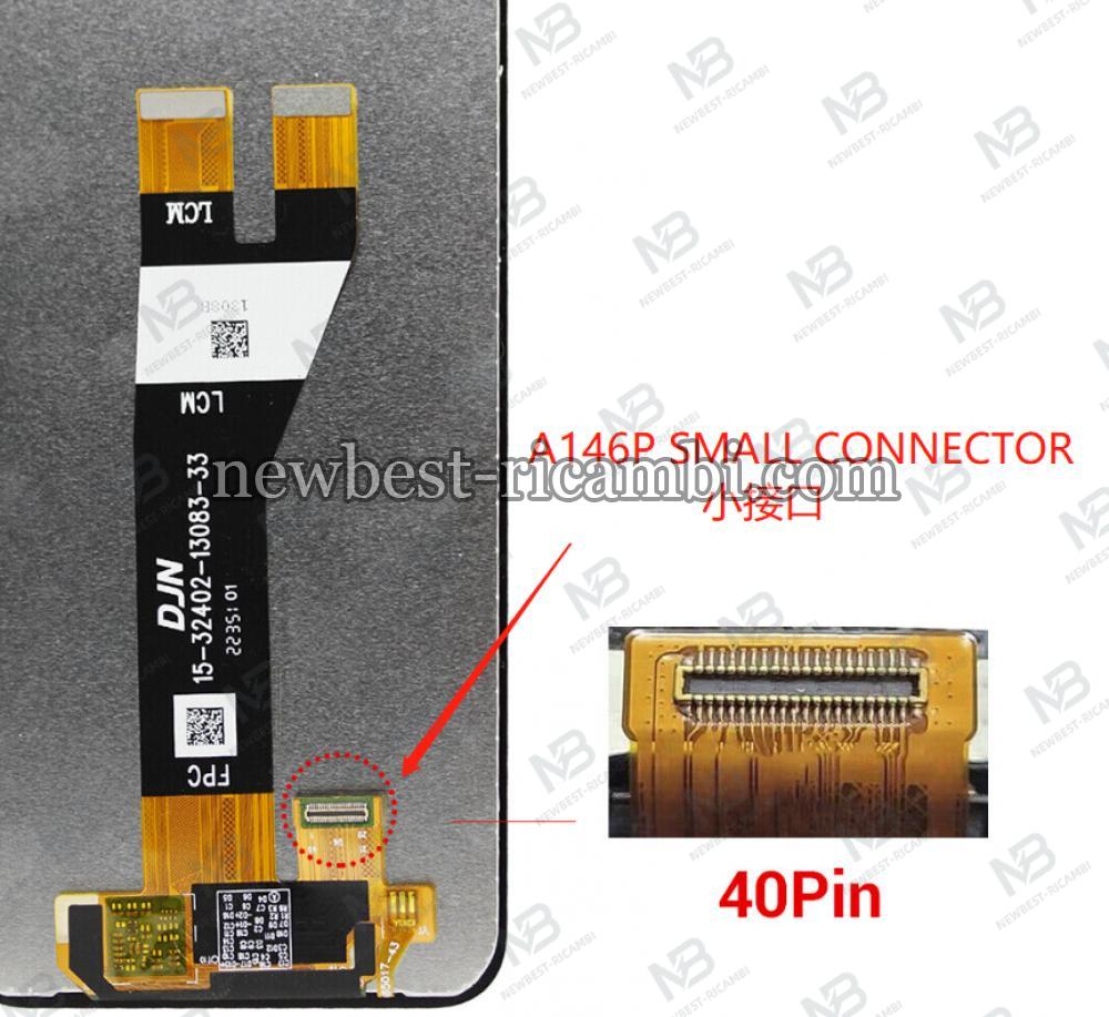 Samsung Galaxy A146p / A14 5G Touch + Lcd + Frame Black Original  (SMALL CONNECTOR)