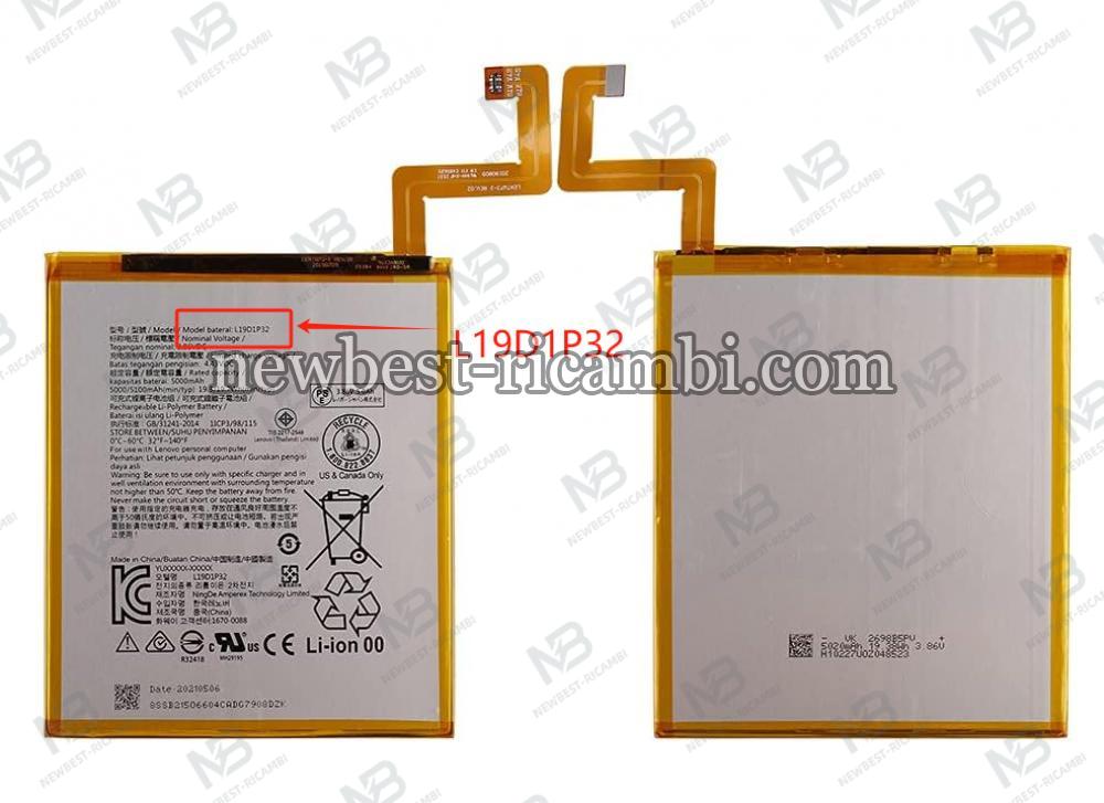 Lenovo Tab M10 FHD Plus 10.3" TB-X606X / X606F / X306F L19D1P32 Battery