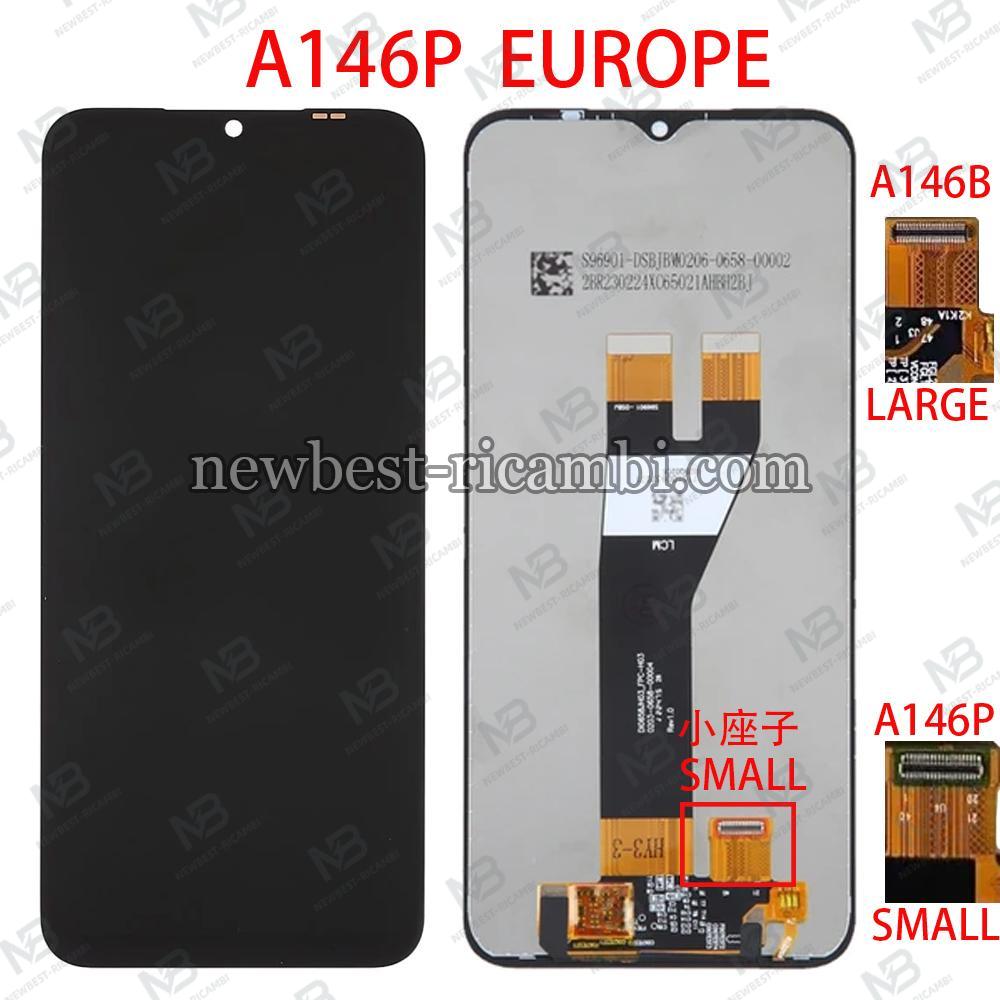 Samsung Galaxy A146p / A14 5G Touch+Lcd Black Rigenerati  (SMALL CONNECTOR)